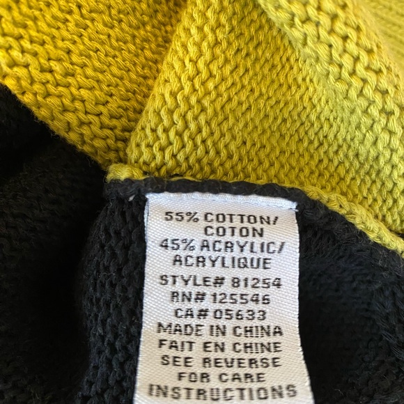 Habitat Colorblock Sweater - Black, Olive, and Yellow - Picture 6 of 6